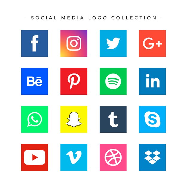 Popular Social Media Logo Collection