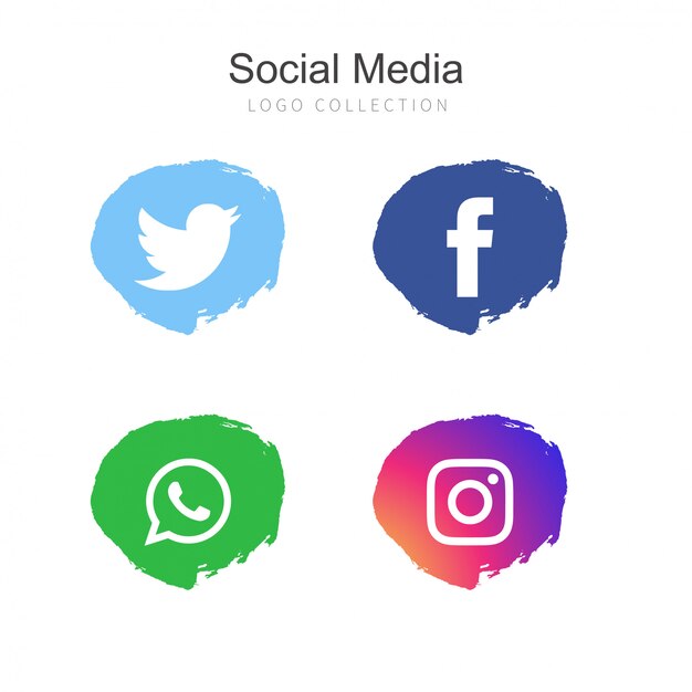 Popular Social Media logo collection