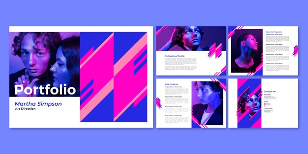 Portfolio template design