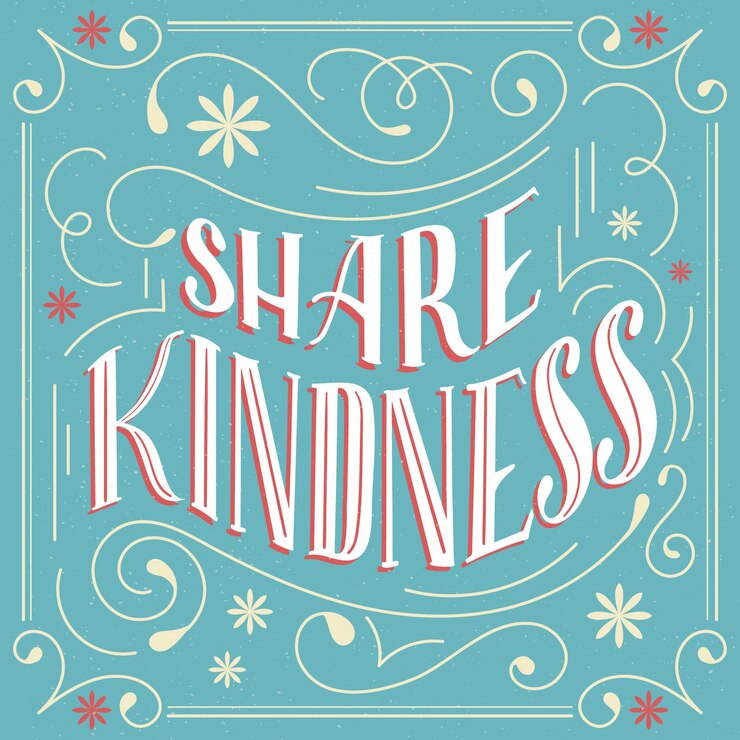 Free Vector positive lettering in vintage style