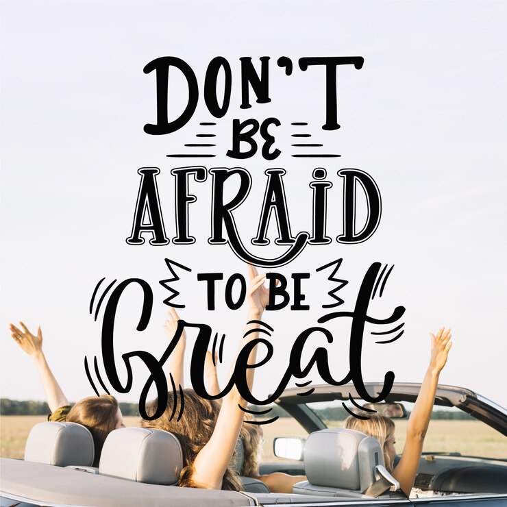Free Vector positive lettering with photo