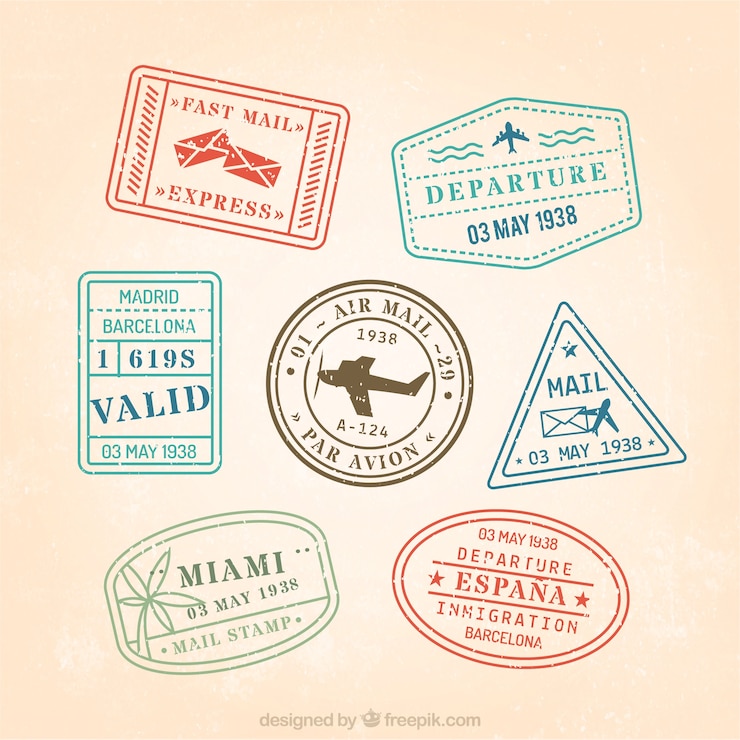 Free Vector postage stamps
