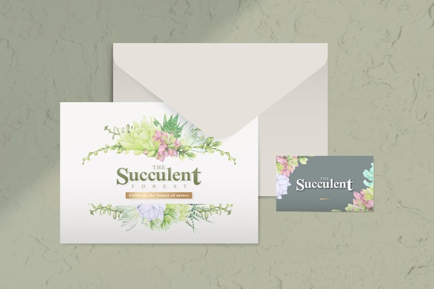 Free vector postcard and envelope