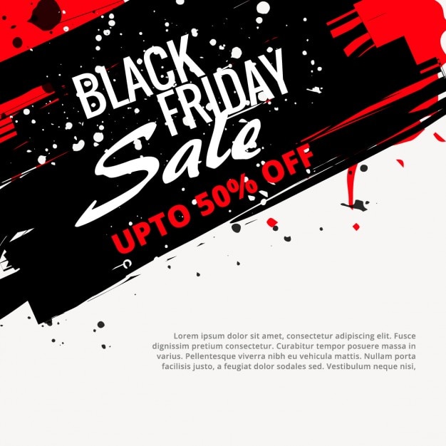 Poster of black friday in grunge style