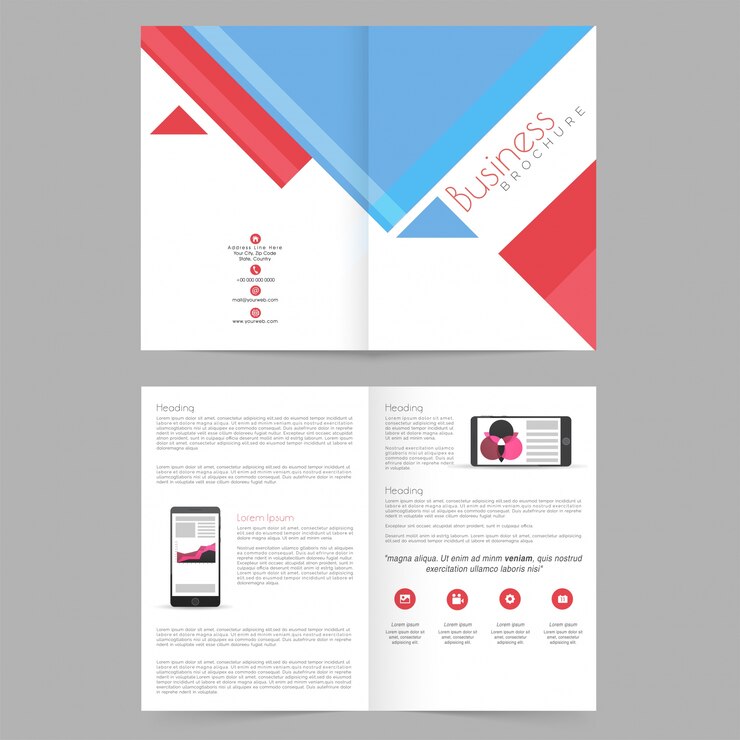 Free Vector poster catalog template creative promotion