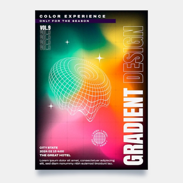 Vector Templates: Colorful Poster Template Design