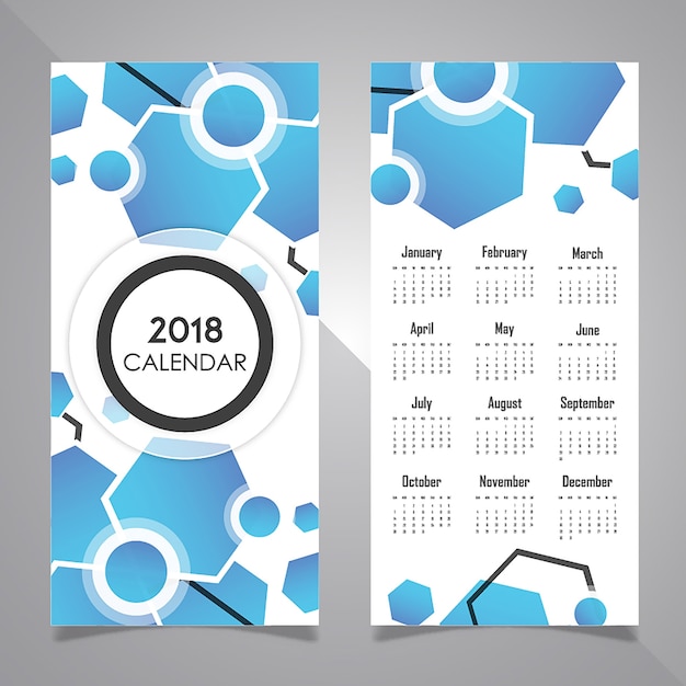 Free vector poster design calendar