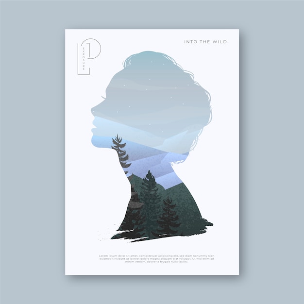 Free Vector poster design template