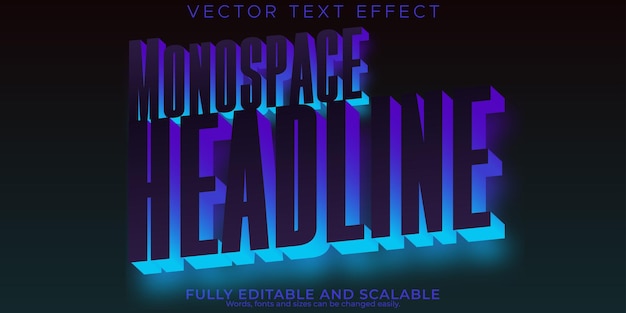 Текстовый эффект дизайна плаката, редактируемый современный и креативный стиль текста