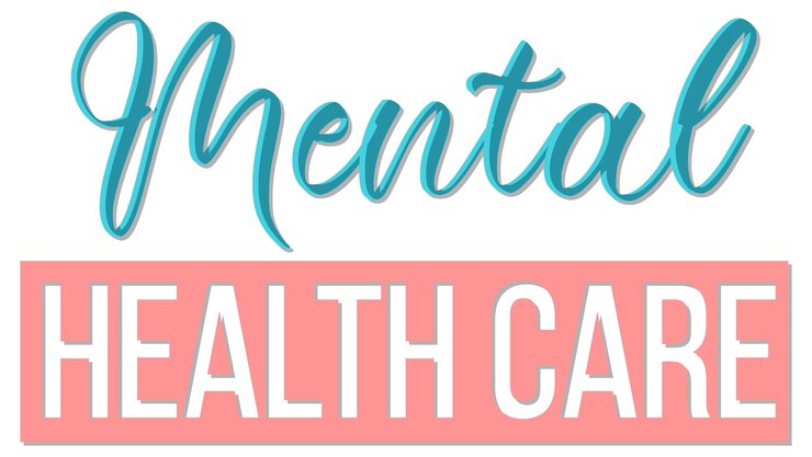 Free Vector poster design with word mental healthcare