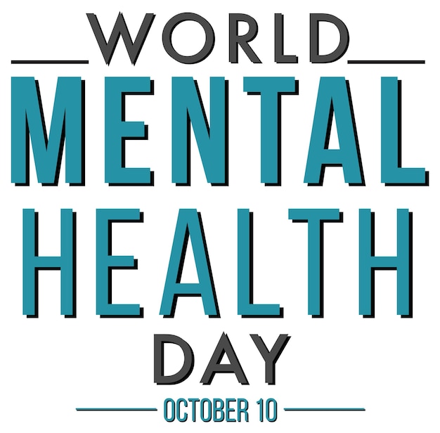 Poster design for world mental health day