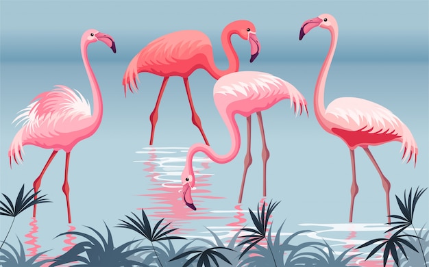 Poster flamingo.