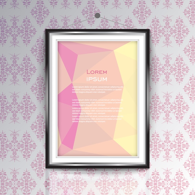 Free vector poster frame design