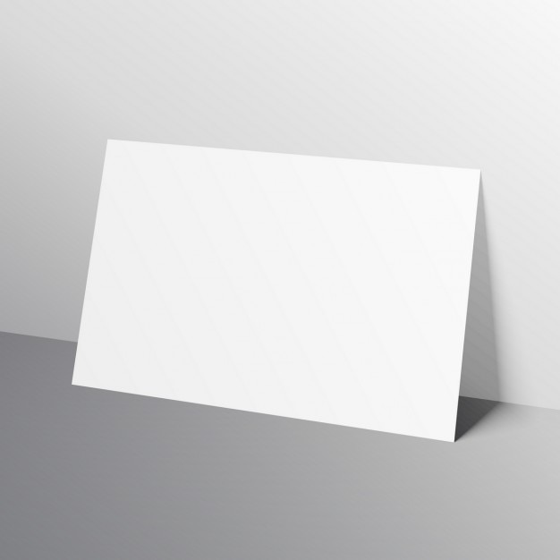 Free Vector poster, mock up