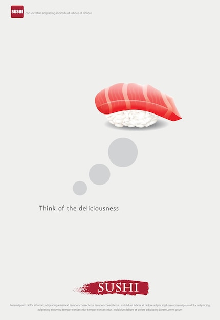 Poster of Sushi Restaurant illustration