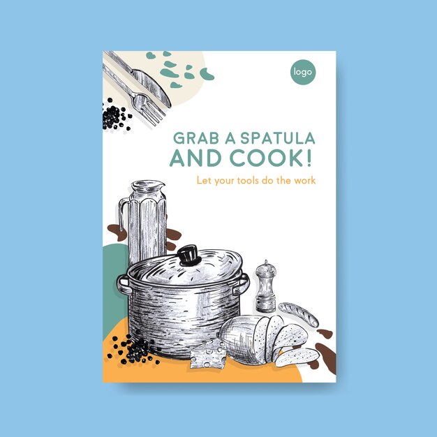 Cookbook template Vectors & Illustrations for Free Download