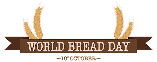 Free vector poster of world bread day