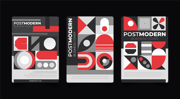 Free vector postmodern business cover