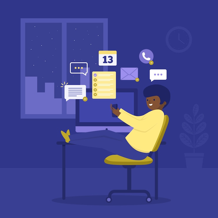 Free Vector postponed concept illustrated