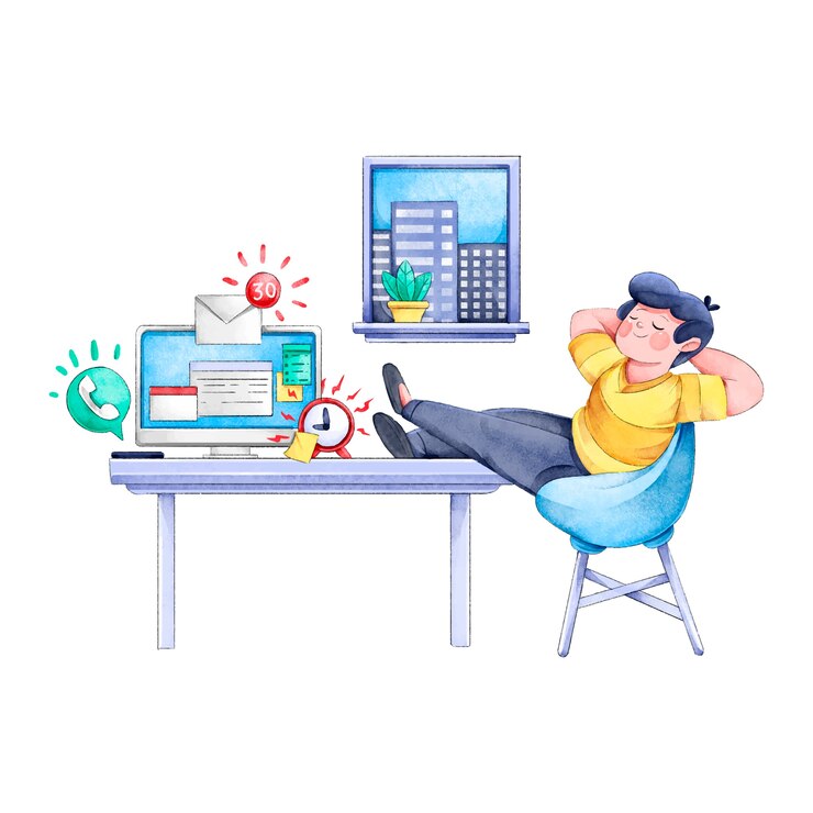 Free Vector postponed concept