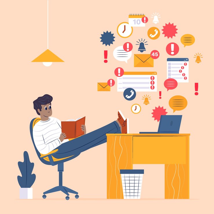 Free Vector postponed concept