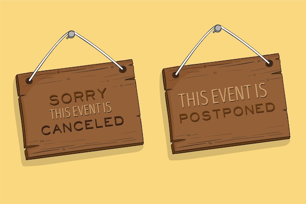 Postponed sign concept