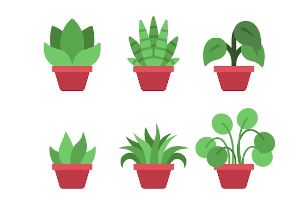 Free vector potted plants 1