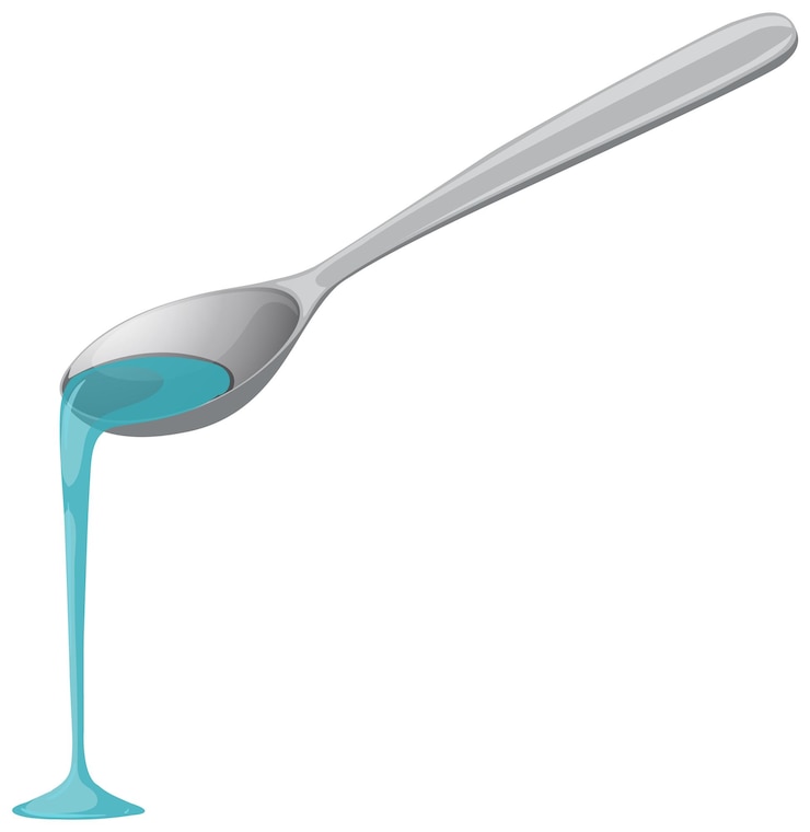 Free Vector pouring liquid from a spoon