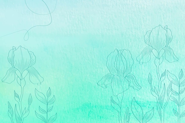 Бесплатное векторное изображение Пудра пастель с рисованной элементами - фон