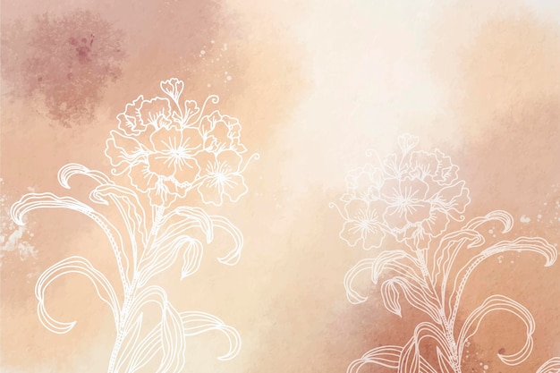 Free vector powder pastel with hand drawn elements background