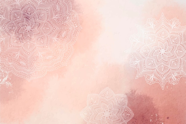 Free vector powder pastel with hand drawn elements background