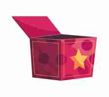 Free vector prank box fools day icon isolated