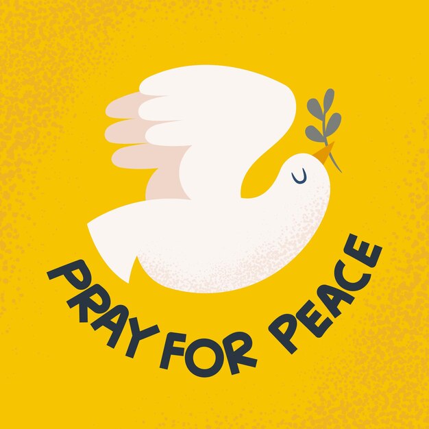 Молитесь за мир в Украине война с голубем