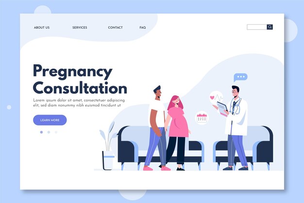 Pregnancy consultation - landing page