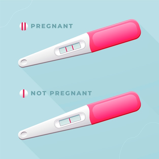 Pregnancy Test Illustration Concept