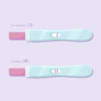 Free vector pregnancy test illustration concept