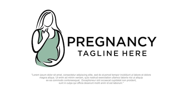 임산부 로고 디자인 서식 파일