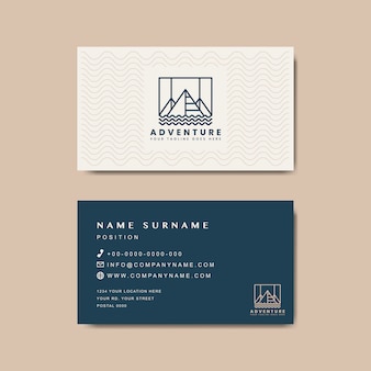 Premium business card design mockup