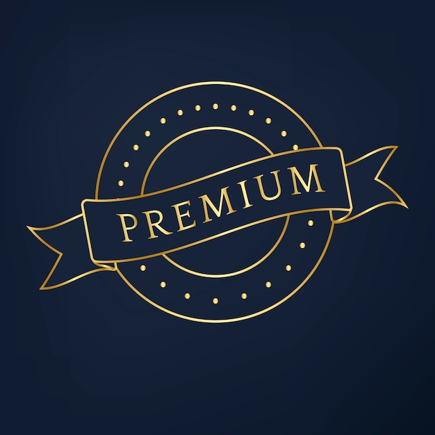 Premium collection badge design vector