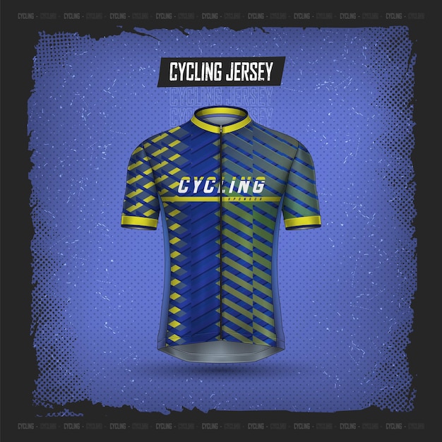Free vector premium collection of cycling jersey