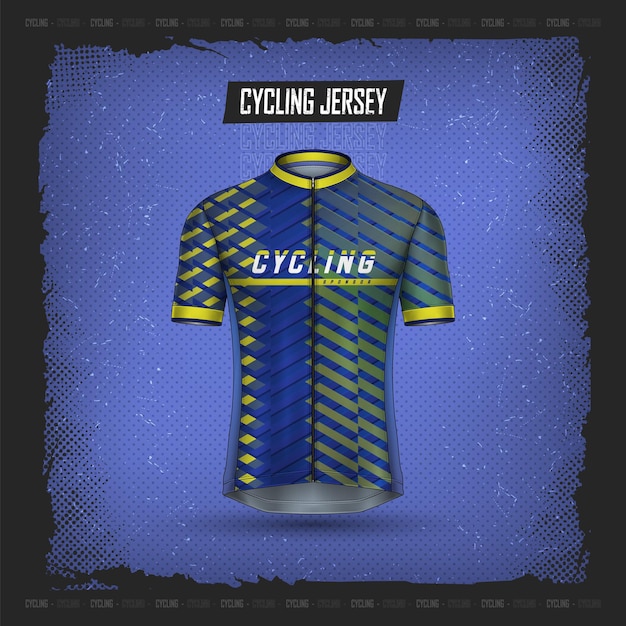 Vettore gratuito collezione premium di maglie da ciclismo