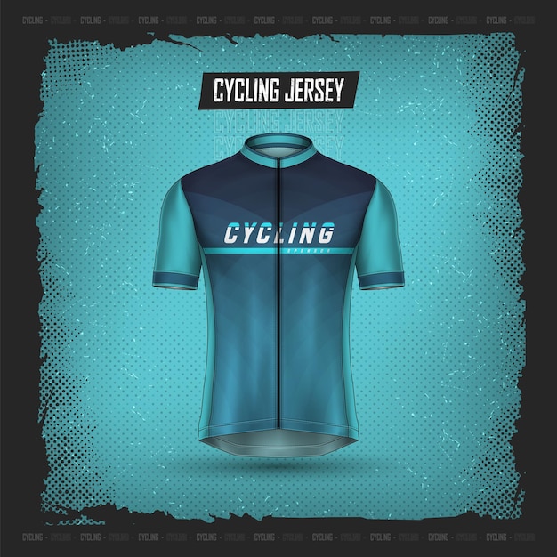 Vettore gratuito collezione premium di maglie da ciclismo