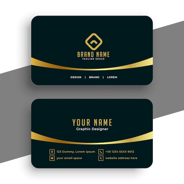 Free vector premium corporate identity card layout for business promotion