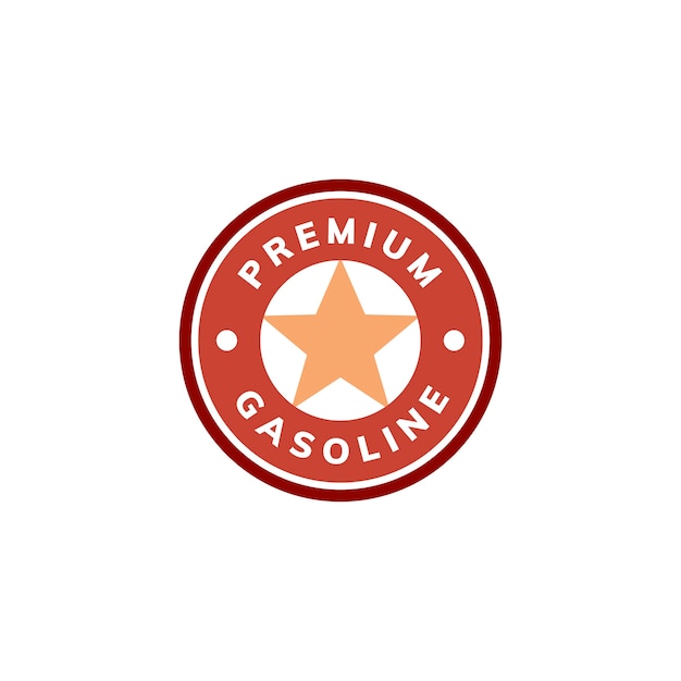 Illustrazione di premium banner icona benzina