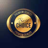 Free vector premium gold badge