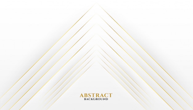 Free vector premium golden lines on white background