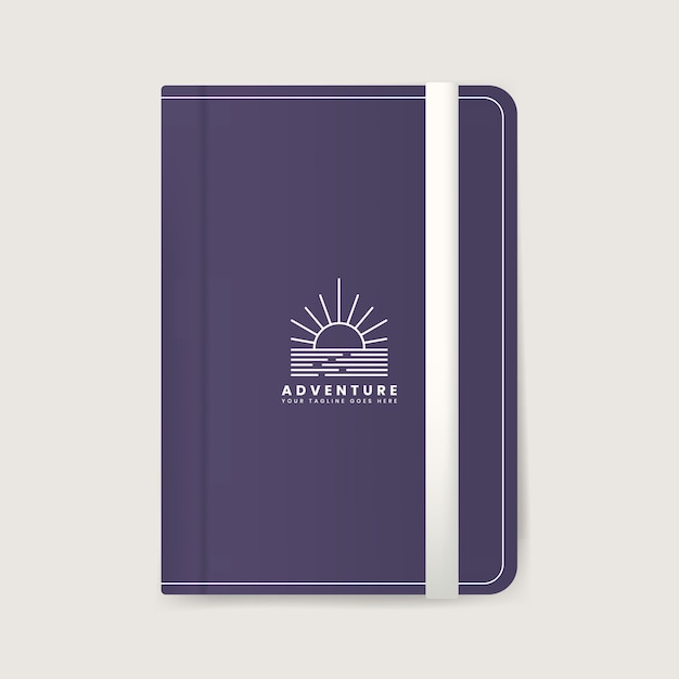 Free vector premium journal cover design mockup