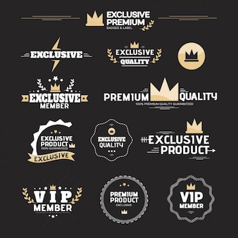 Free Vector Premium labels collection Free Vector Premium labels collection