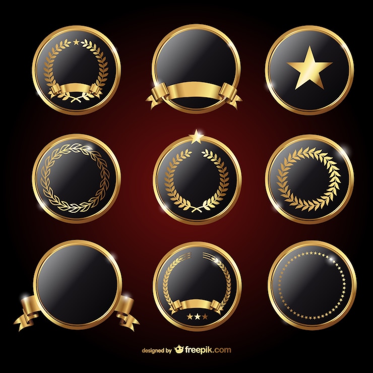 Free Vector premium labels pack