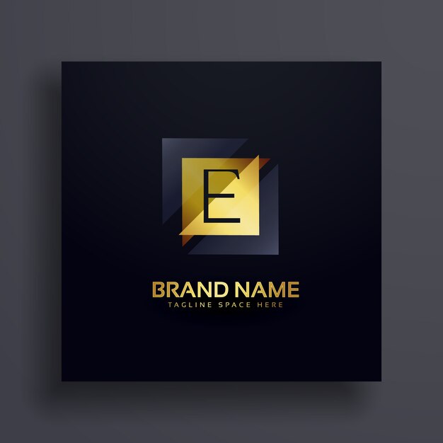 premium letter E concept logo design